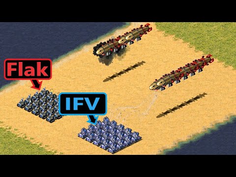 Flak Track vs IFV - Same Cost - Red Alert 2
