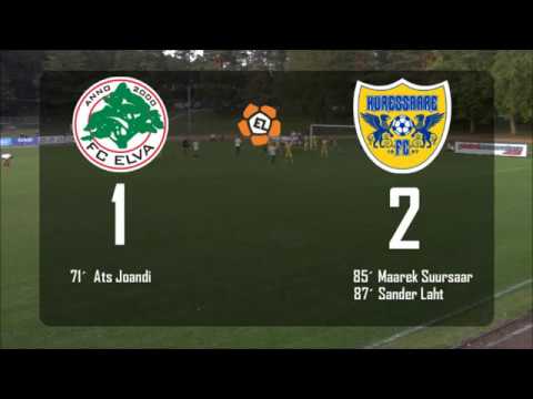 24. voor 2017: FC Elva - FC Kuressaare 1:2 (0:0)