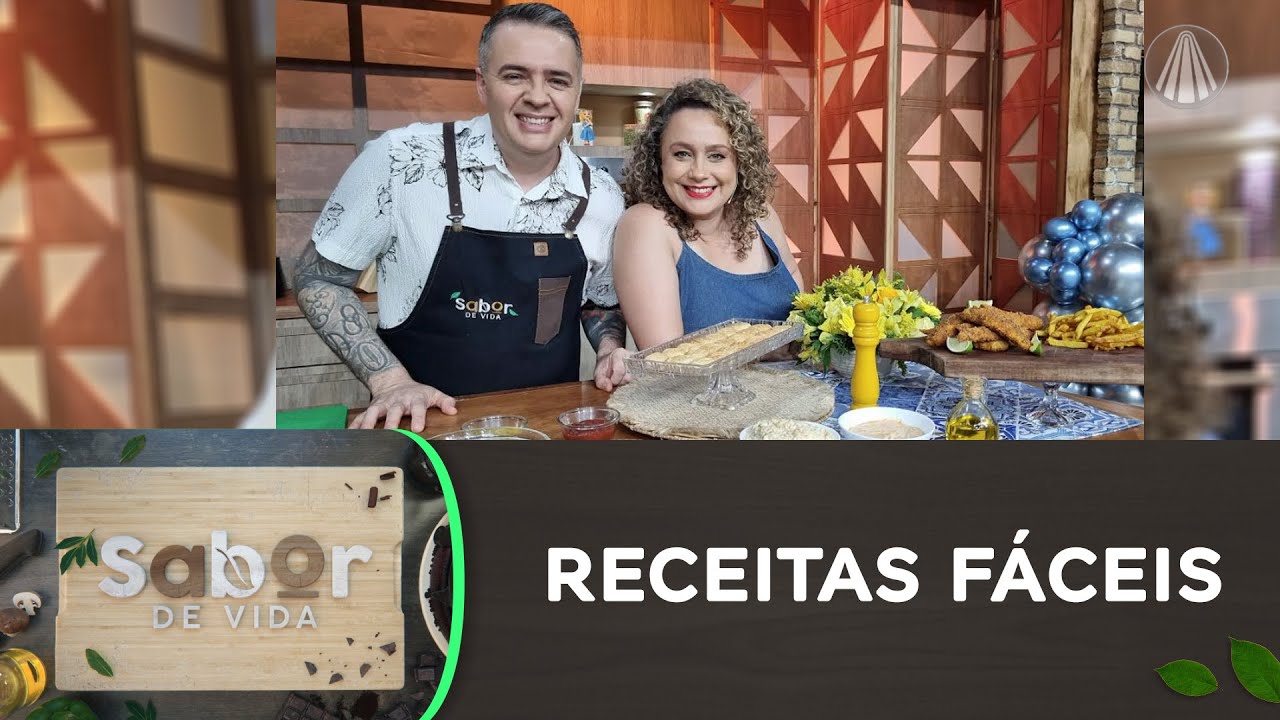 Cardápio: peixe empanado com fritas, molhos clássicos e biscoitos para o café!