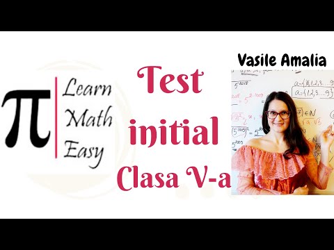 Test initial clasa V Mihaela & Amalia