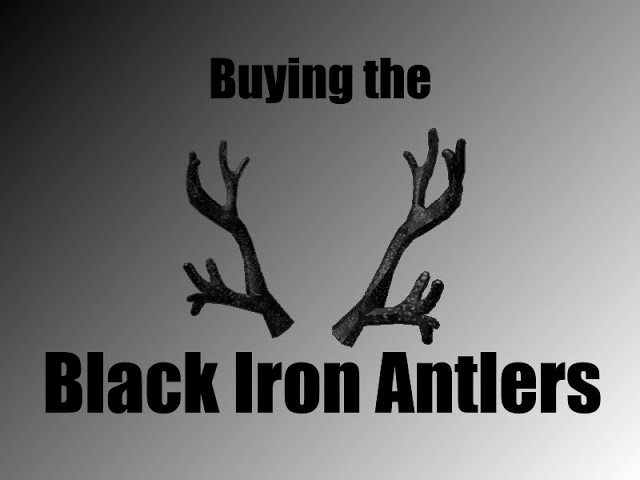 How To Get The Black Iron Antlers On Roblox - black iron antlers exclusive roblox