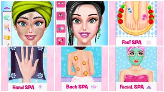 Full body SPA-ONE day with me in SPA-  Face hair back foot hand treatm