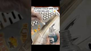ACETONE COULD SAVE YOU A FEW DOLLARS 🧼👟😳