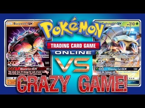 Buzzwole GX / Lycanroc GX vs Golisopod GX / Zoroark GX - CRAZY GAME! - Pokemon TCG Online Gameplay