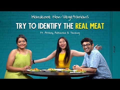 Hardcore Non-Vegetarians Try To Identify The Real Meat Ft. Akshay, Aakansha & Tenzing | Ok Tested