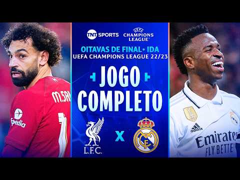 VINI JR. DÁ SHOW! LIVERPOOL 2X5 REAL MADRID | JOGO COMPLETO | OITAVAS | CHAMPIONS LEAGUE 22/23