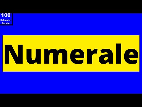 Numerale - Wortarten 5 I 100 Sekunden Schule