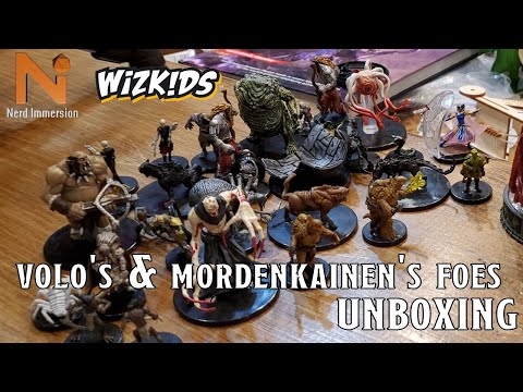 Wizkids Volo's and Mordenkainen's Foes Mini Unboxing/Review | Nerd Immersion
