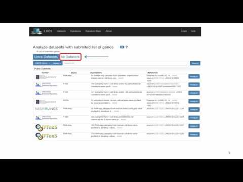 Datasets pipeline - use selected genes to analyze another dataset - Choosing dataset TCGA
