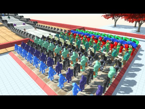 Mutant Primates Full Colored VS All Units Championship - Animal Revolt Battle Simulator