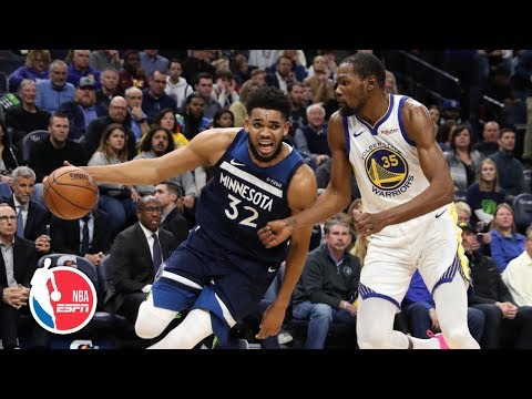 Steph Curry drops 37, Kevin Durant called for late foul | Warriors vs. Timberwolves | NBA Highlights