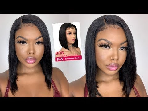 Short Bob Wigs Lace Front Wigs Short Bob Human Hair Short Silky Straight Lace Front Wigs