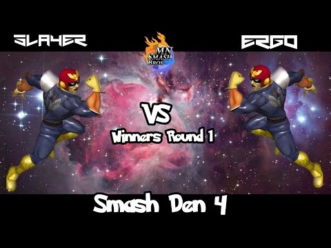 Smash Den 4 Melee - Ergo(Capt. Falcon) vs Slayer(Capt. Falcon) Round 1 Winners