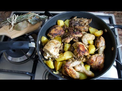 Pollo e Patate in Padella