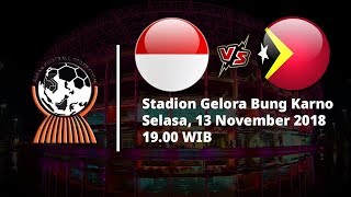 Live Streaming RCTI Piala AFF 2018, Indonesia Vs Timor Leste Pukul 19.00 WIB