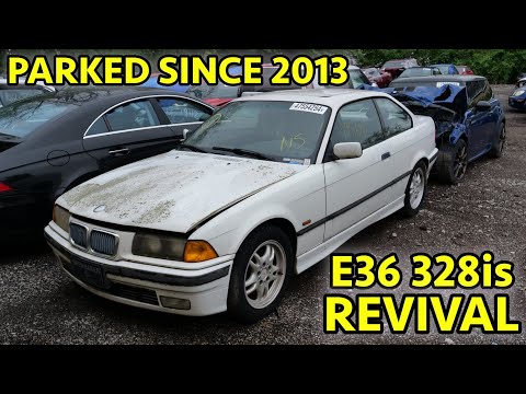 FORGOTTEN E36? Salvage Auction Rescue 98 BMW 328is 5-Speed Parked For YEARS is SAVED From Crusher!