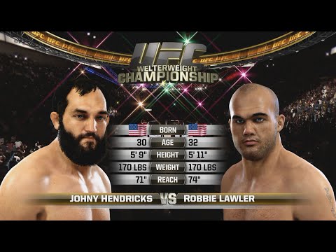 EA SPORTS UFC 181 : Robbie Lawler vs Johny Hendricks Simulation | Xbox One|