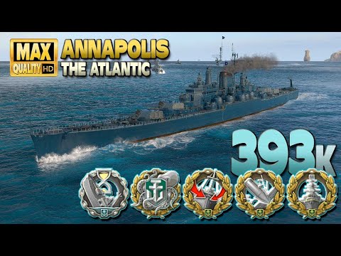 Cruiser Annapolis: Mighty on map The Atlantic - World of Warships
