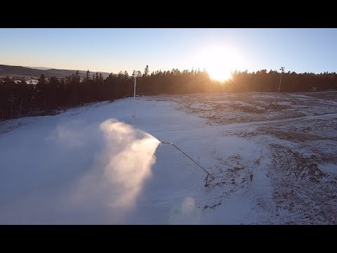 Snökanon vs Drönare - Järvsöbacken