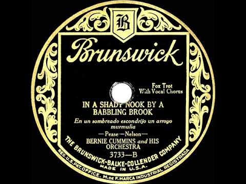 1927 Bernie Cummins - In A Shady Nook By A Babbling Brook (with vocal group)