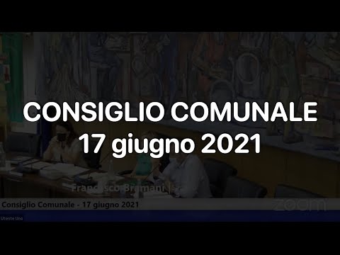 Consiglio Comunale Dalmine - 17 giugno 2021
