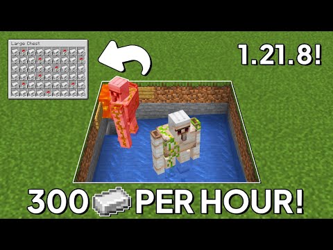 Minecraft 1.21 Easy IRON Farm Tutorial