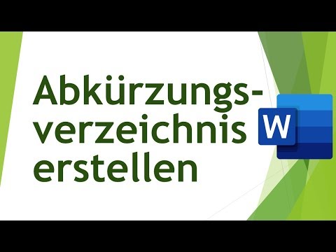 Abkürzungsverzeichnis in Word erstellen - Abschlussarbeiten schreiben (06)