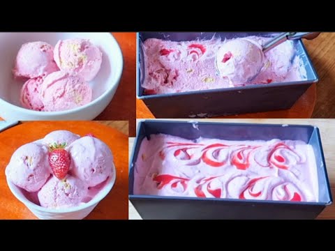 Strawberry Biscoff Your New Ice Cream Addiction | No Machine Ice Cream | Creamy Ice-Cream Hack
