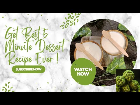 5 मिनिट में तैयार करें सीताफल क्रीम | 5 MINUTE DESSERT RECIPE | SITAFAL CREAM KAISE BANAYE