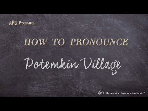 How to Pronounce Potemkin Village (Real Life Examples!)