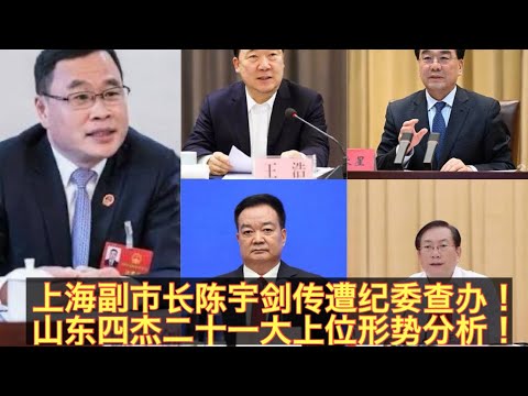 陈吉宁、龚正内斗上海副市长陈宇剑受牵连被查！山东四杰王君正、王忠林、王浩、信长星二十一大的上位形势！全员副国级？还是全员出局？。