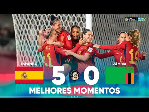 ESPANHA 5X0 ZÂMBIA | COPA DO MUNDO FEMININA FIFA™️ 2023