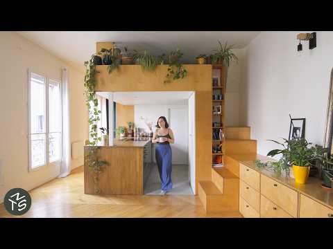 Storage-Packed Small Paris Apartment with Clever Mezzanine, 33sqm/355sqft