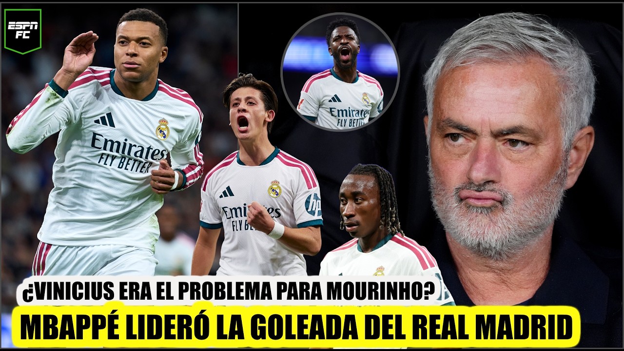 MOURINHO NO NECESITÓ A VINICIUS para GANAR y GOLEAR. MBAPPÉ guió al REAL MADRID vs SEVILLA | ESPN FC
