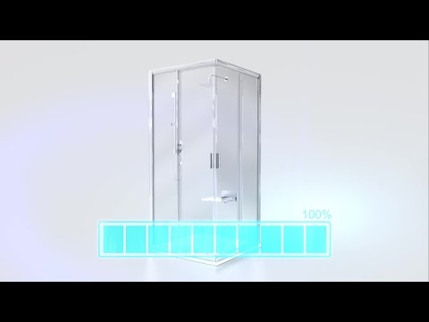 Ravak Blix - Rohový sprchovací kút posuvný štvordielny BLRV2-80, 780 mm – 800 mmx780 mm – 800 mmx1900 mm – farba satin, sklo transparent 1LV40U00Z1