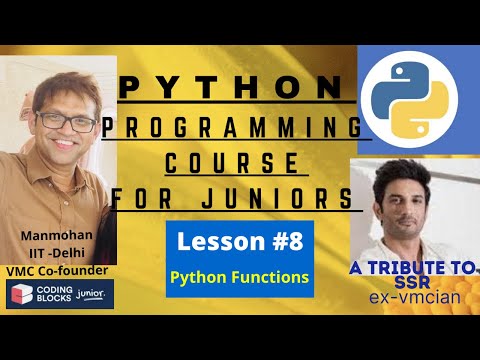 Python Functions Learn To Code In Python Lesson 8 Coding Blocks Junior Hindi