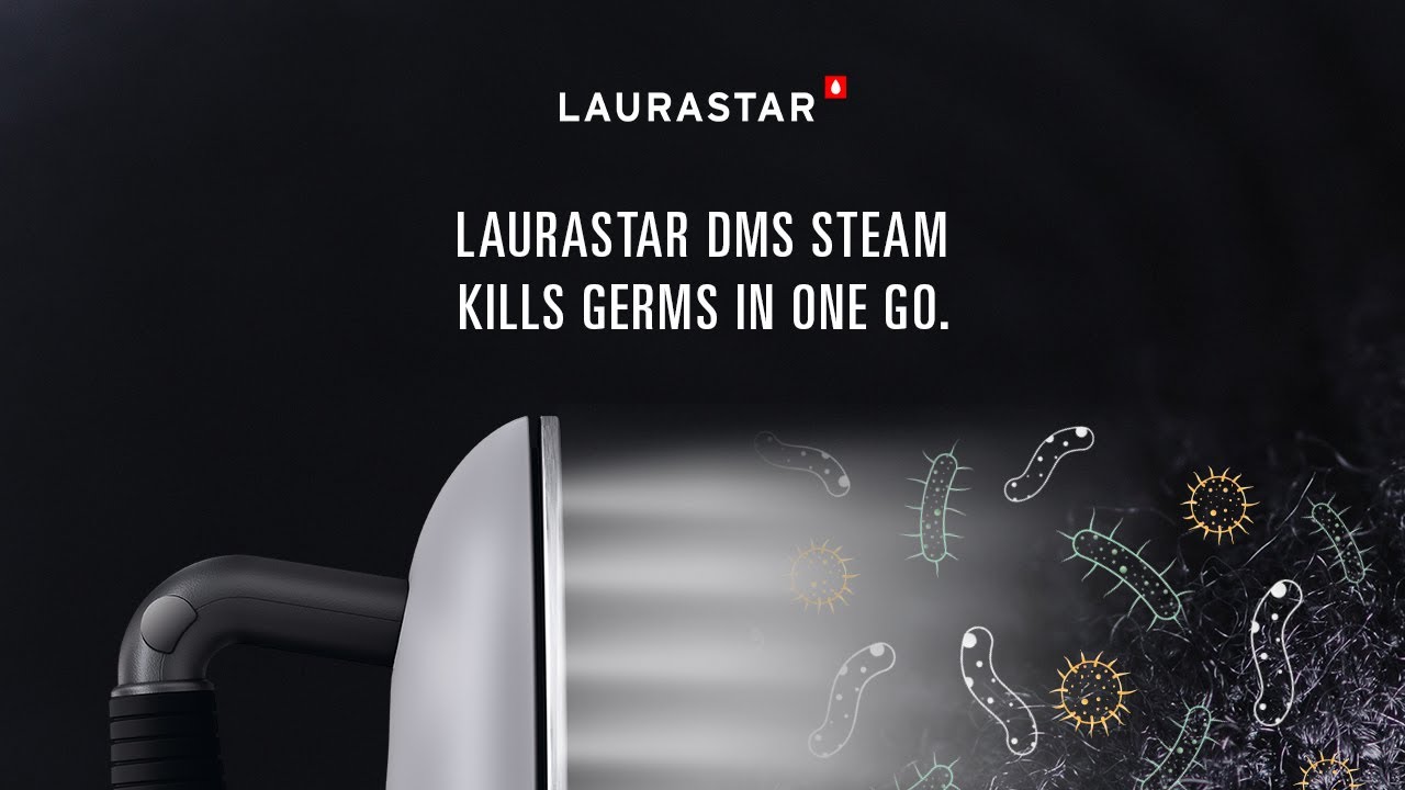 „Laurastar“ sauss, īpaši smalks tvaiks iznīcina vīrusus un baktērijas