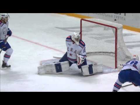 Mikko Koskinen great stretching save on Kokarev