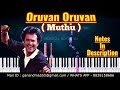 Oruvan Oruvan mudhalali Piano Notes | Ar Rahman | MUTHU | Musical notes 4u
