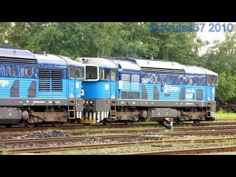 ČD Cargo 753.754 + 753.751 - Kladno, 12.8.2010