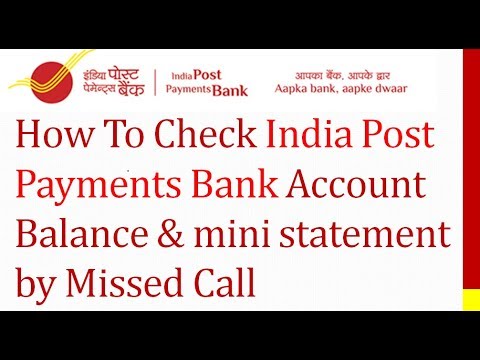 How to Check India Post Payments Bank Account Balance...
