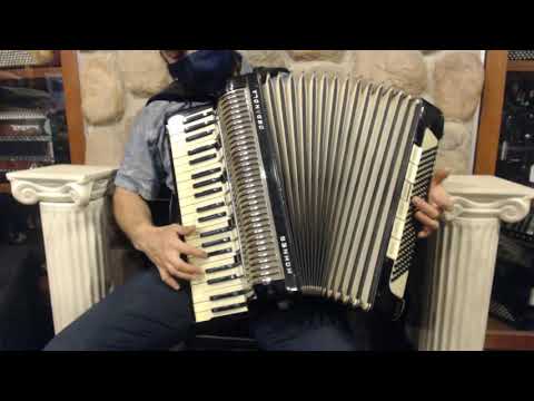 4325 - Black Hohner Organola Piano Accordion LMMH 41 120 $1799
