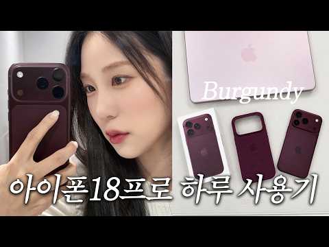 아이폰18프로 하루종일 써보니 보이는 것들! (버건디, 글레이셔 실물 후기)