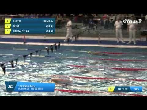 Finale dei 100 Stile Libero  Assoluti Maschi Agonisti - 18 Memorial  Chiara Giavi