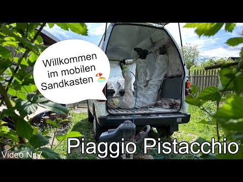 Piaggio Porter Ausbau (7/x) - Pistazie = mobiler Sandkasten, Flexerhöhle, Darkroom (es geht voran)💅🏼