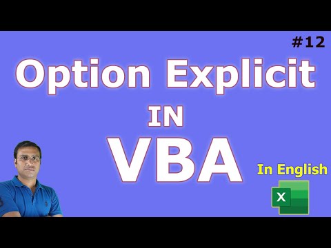 Option Explicit Tutorial