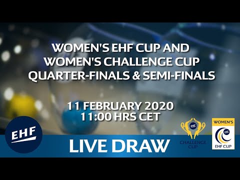 Draw | Women's EHF CUP Quarter-Finals | Women's Challenge Cup Semi-Finals 2019/20