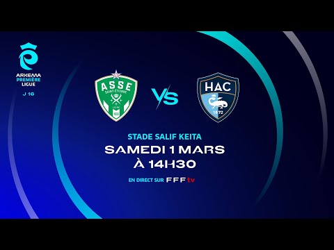 J16 I AS Saint Etienne vs Havre AC en replay (1-2) I ARKEMA Première Ligue 2024-2025