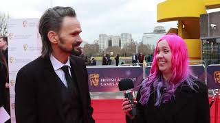 Red Carpet Interview with Jeremy Davies at the BAFTA Game Awards 2019 video