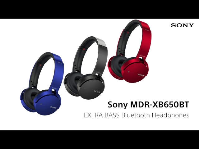 Sony MDR-XB650BT Auriculares Bluetooth Azul video